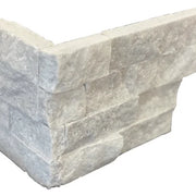 Lusso Carrara 07x10x07 Split-Face Marble Corner
