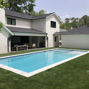 Lusso Carrara 12x24 Sandblasted Marble Single Bullnose Pool Coping