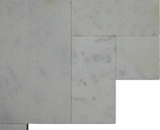 Lusso Carrara 12x24x2 Sandblasted Marble Paver