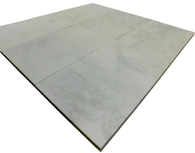 Lusso Carrara Versailles Pattern Sandblasted Marble Paver