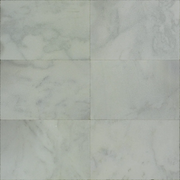 Lusso Carrara Versailles Pattern Sandblasted Marble Paver