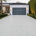 Lusso Carrara 12x24x2 Sandblasted Marble Paver — Front Yard driveway