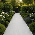 Lusso Carrara 12x24x2 Sandblasted Marble Paver — Garden path