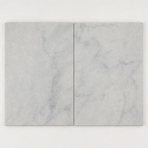 Lusso Carrara 16x24 Sandblasted Marble Paver close-up