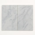 Lusso Carrara 16x24x2 Sandblasted Marble Paver close-up