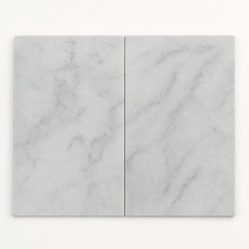 Lusso Carrara 16x24x2 Sandblasted Marble Paver close-up