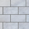 Lusso Carrara 2x4 Polished Marble Mosaic Tile