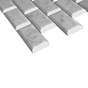 Lusso Carrara 2x4 Polished Marble Mosaic Tile