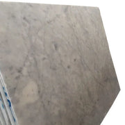 Lusso Carrara 6x6 Tumbled Marble Tile