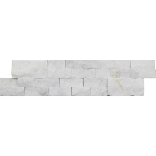 Lusso Carrara 07x10x07 Split-Face Marble Corner