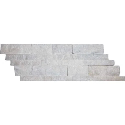 Lusso Carrara 07x10x07 Split-Face Marble Corner