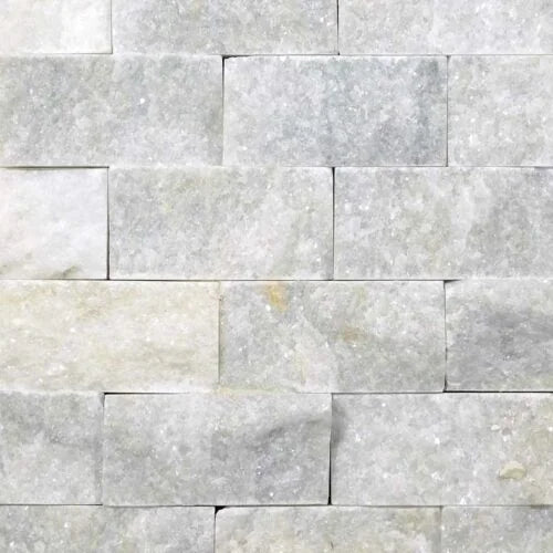 Lusso Carrara 10x5.75x06 Split-Face Marble Corner