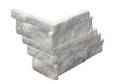 Lusso Carrara 6x24 Split-Face Marble Ledger Stone