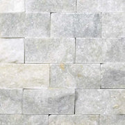 Lusso Carrara 6x24 Split-Face Marble Ledger Stone