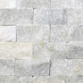 Lusso Carrara 2x4 Split-Face Marble Mosaic Tile