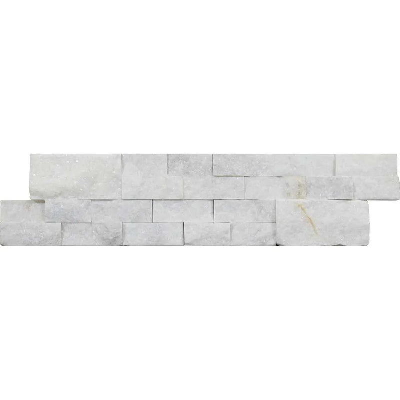 Lusso Carrara Split Combo 6x24 Split-Face Marble LedPanel