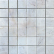 Lusso Carrara Deco Strips Stacked Various Finish Marble Mosaic Tile