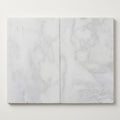 Lusso Carrara Marble Paver 16x24 Sandblasted close-up
