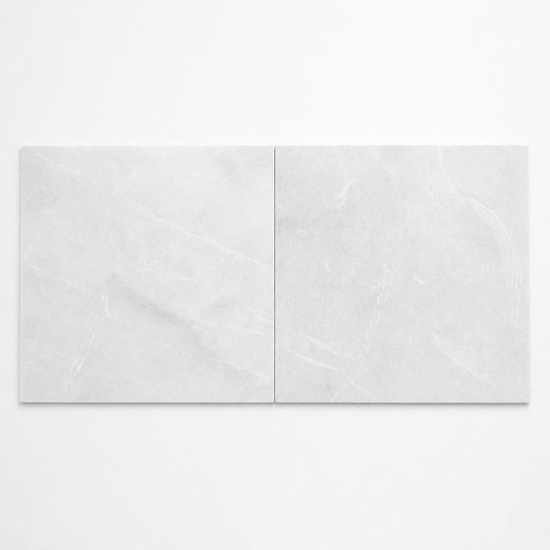 Lusso Carrara Marble Tile 24x24 Honed close-up