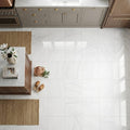 Lusso Carrara Marble Tile 24x24 Polished — Kitchen floor