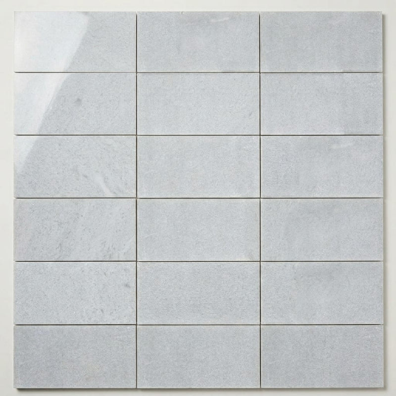 Lusso Carrara Marble Tile 3x6 Polished close-up