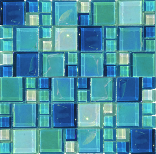 Lux AquaStGeorge 1x2 Glass Mosaic Tile