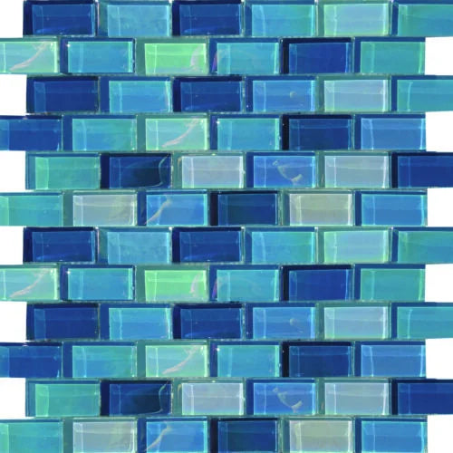 Lux AquaStGeorge Irregular Glass Mosaic Tile