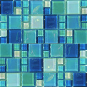 Lux AquaStGeorge Irregular Glass Mosaic Tile