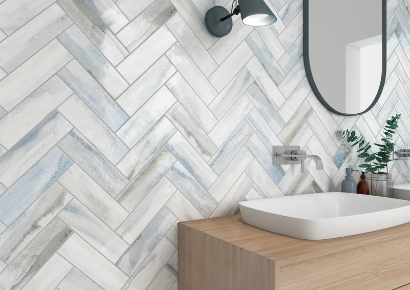 Lux Azul 03x10 Porcelain Waterline Tile