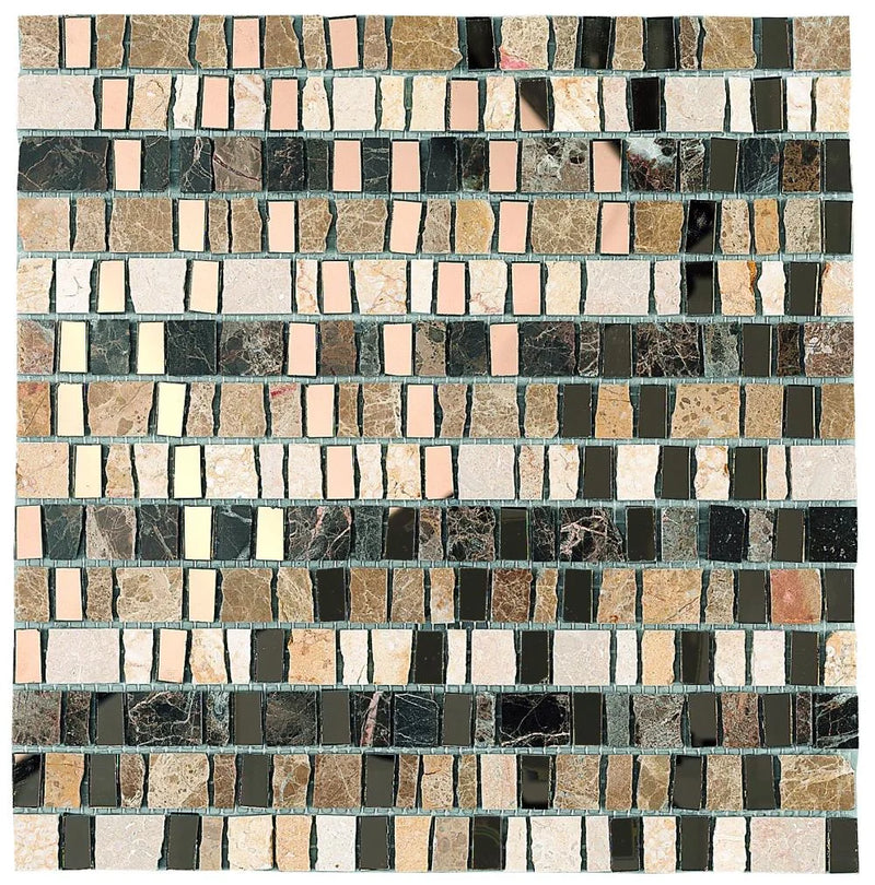 Luxor 11.81x12.01 Glass Mosaic