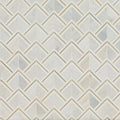 Luxor Kona Gold Pattern 0.31 Inch Glass Stone Blend Metal Mosaic Tile