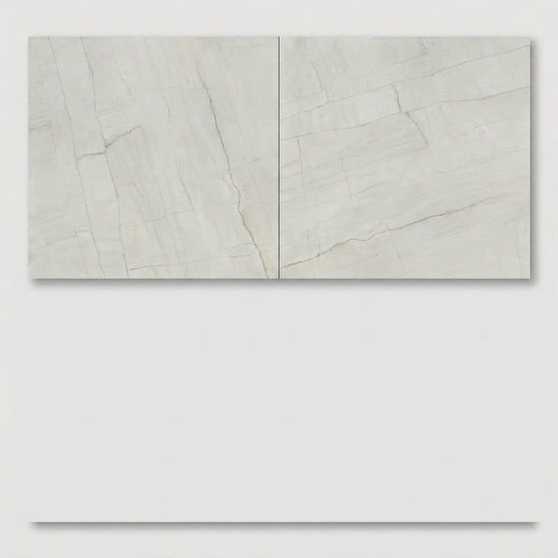Luxury Swing Blanco Polished 48x48 Porcelain Tile close-up