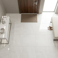 Luxury Swing Blanco Polished 48x48 Porcelain Tile — Foyer floor