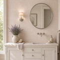 Lymra 12x24 Honed Limestone Tile — Bathroom vanity wall