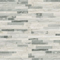 M Series Alaska Gray 4.5x9 Corner Splitface Mini Stacked Quartzite Ledger Stone