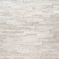 M Series Arctic White 4.5x16 Splitface Mini Stacked Quartzite Ledger Stone