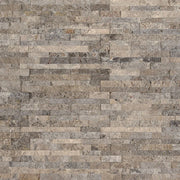 M Series Silver 4.5x16 Mini Splitface Travertine Ledger Stone
