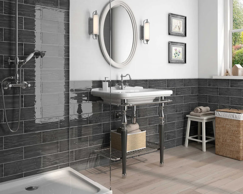 Madrid Handmade Marengo 5x14 Ceramic Subway Wall Tile