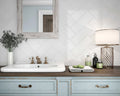 Madrid Handmade Blanco 5x14 Ceramic Subway Wall Tile