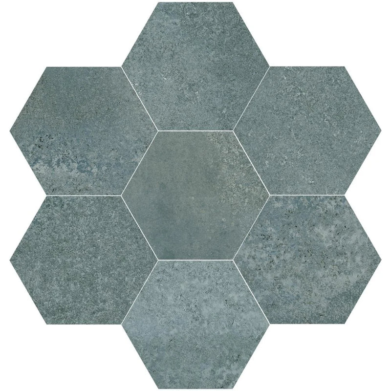 Magnet Exa Petrol 5.9x6.7 Hexagon Porcelain Tile