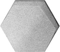 Magnet Sugar Silver 5.9x6.7 Hexagon Matte Porcelain Tile