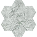 Magnet Tropic Argent 5.9x6.7 Hexagon Matte Porcelain Tile