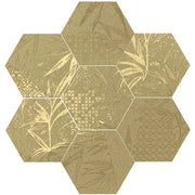 Magnet Tropic Gold 5.9x6.7 Hexagon Matte Porcelain Tile