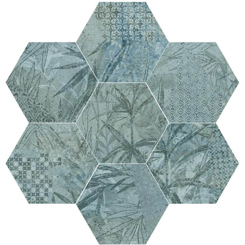Magnet Tropic Mint 5.9x6.7 Hexagon Matte Ceramic Tile