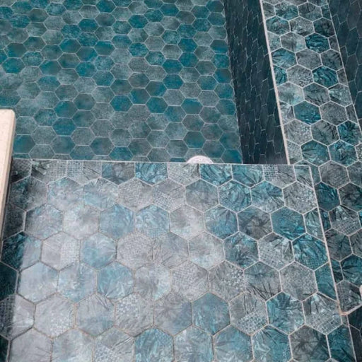 Magnet Tropic Petrol 5.9x6.7 Hexagon Matte Ceramic Tile