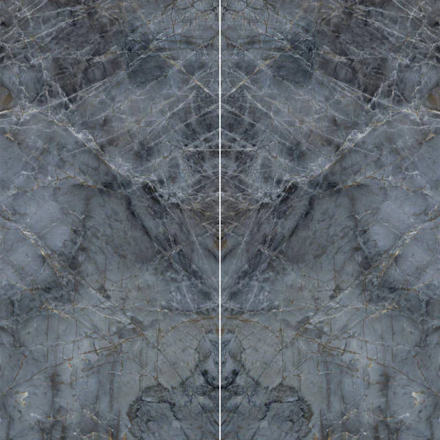 Magnifica Encore Brilho Azul 126x60 Polished 12mm Bookmatch Porcelain Slab