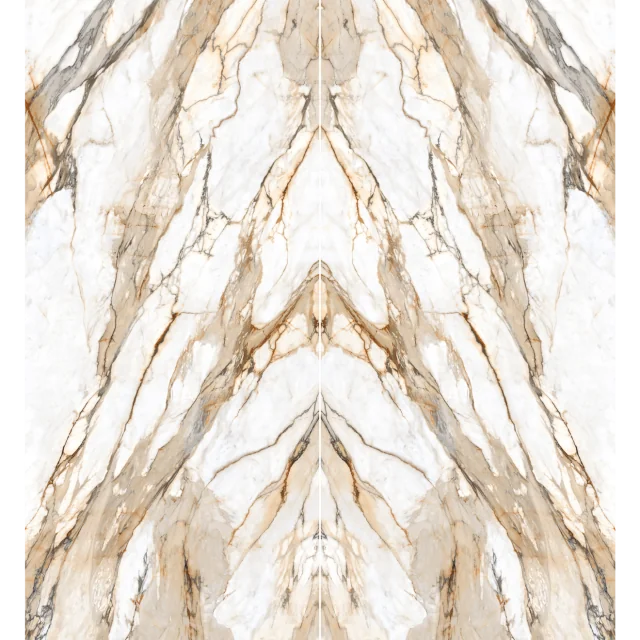 Magnifica Encore Calacatta Antique 12mm Polished Bookmatch Porcelain Slab