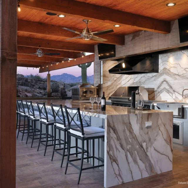 Magnifica Encore Calacatta Antique 12mm Polished Bookmatch Porcelain Slab