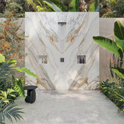 Magnifica Encore Calacatta Macchia Vecchia 126x60 Honed Bookmatch Porcelain Slab