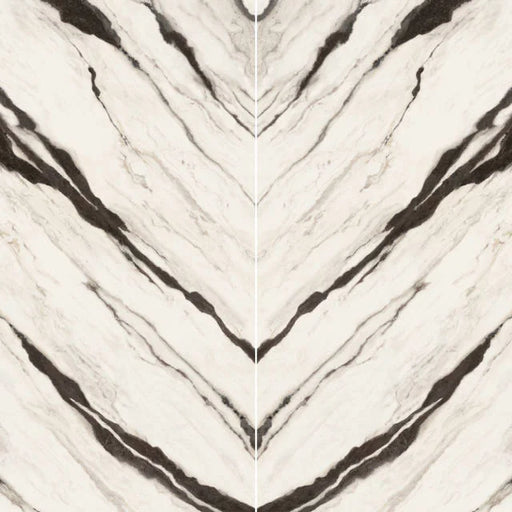 Magnifica Encore Panda Luxury Bookmatch 63x126 12mm Satin Marble Slab